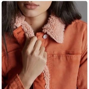 Anthropologie Sherpa Shacket Jacket